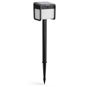 Philips Ezra UltraEfficient Solar LED stĺpik sosenzorom čierny, 1,8 W, 250/25 lm, 3000 K
