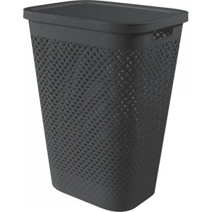 Curver Koš na špinavé prádlo Pure 55 l, antracit