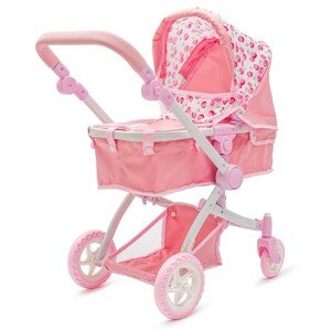 Kočík pre bábiku Baby Mix 2v1 Sophie ružový, 63,5x 37 x 63,5 cm