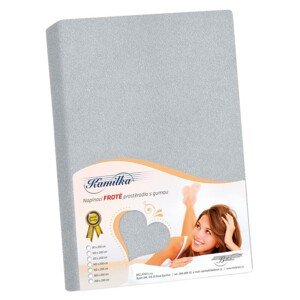 Froté prestieradlo Bellatex stredne sivé , 200 x220 cm