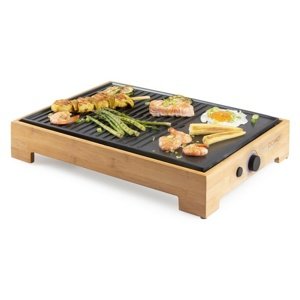 DOMO DO9271G stolný elektrický gril Plancha BambooStyle, L