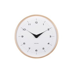 Dizajnové nástenné hodiny Karlsson 5995WH biele,priemer 30 cm