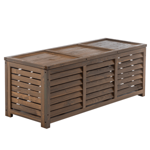 Záhradný úložný box, hnedý, LADAM