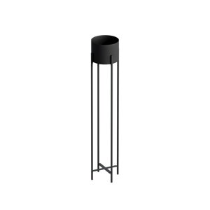 Kovový stojan na kvety GED-024 SLIM, čierny