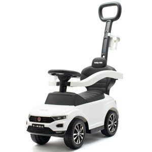 Baby Mix Detské odrážadlo s vodiacou tyčou Volkswagen T-ROC, biela