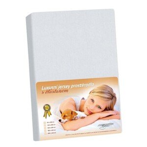 Bellatex Jersey prestieradlo s elastanomsvetlosivé, 140 x 200 cm