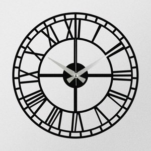 Nástenné hodiny Enzoclock - S002 Black , 48 x 48cm