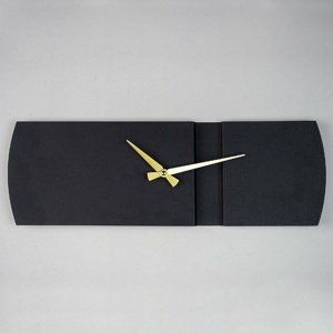 Nástenné hodiny Origami APS097, čierne , 16 x 49cm