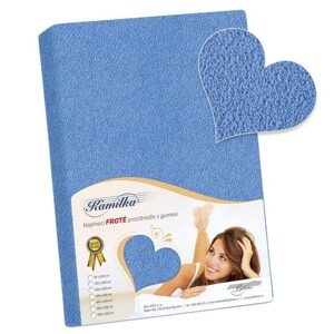 Froté prestieradlo Bellatex modré , 90 x 200 cm