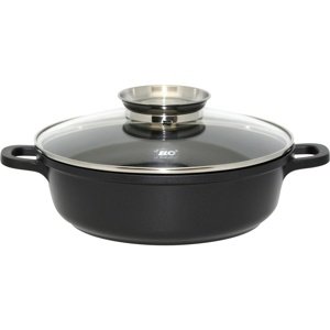 Elo 19632 Pekáč so sklenenou pokrievkou a aróma úchytom Alucast 32 cm, 32 cm