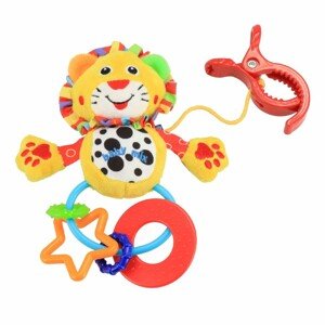 Baby Mix Plyšová hračka s chrastítkem Gepardík ,11 cm