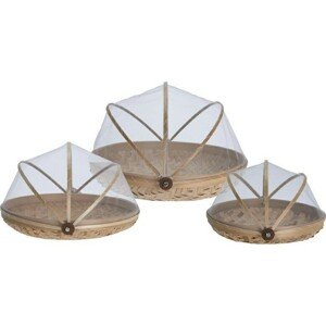 Súprava  3 servírovacích podnosov s krytom Bamboo