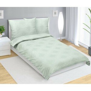 Bellatex Saténová posteľná bielizeň Linie mint ,140 x 220 cm, 70 x 90 cm, 140 x 220 cm, 70 x 90 cm
