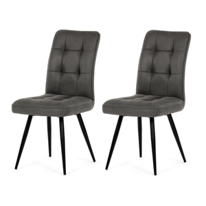 Súprava jedálenských stoličiek Vintage DCL-D1250GREY3, 2 ks