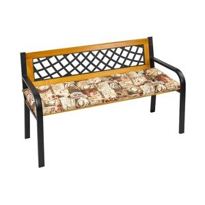 Bellatex Sedák na lavicu prešívaný Káva, 40 x 120 cm