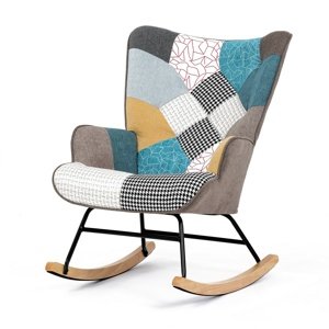 Hojdacie kreslo PW2, patchwork
