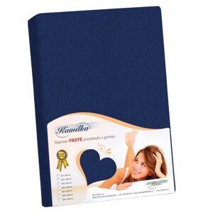 Froté prestieradlo Bellatex tmavomodré , 140 x 200cm