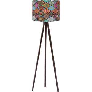 Stojacia lampa Mandala 133, hnedá