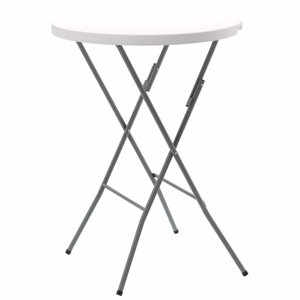 Aldotrade Skladací stôl na stolovanie, š.80 xv.110 cm, okrúhly