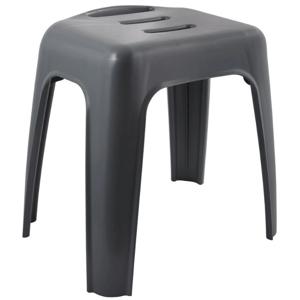 Spirella Sprchové sedadlo HOCKER, tmavo sivé, 47cm