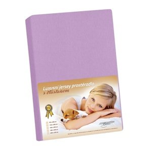 Bellatex jersey prestieradlo s elastanom fialová, 120 x 200 cm