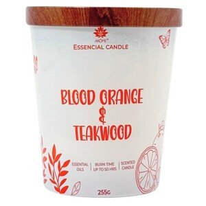 Sviečka Arome v skle s kovovým viečkom 255g Bloodorange & Teakwood