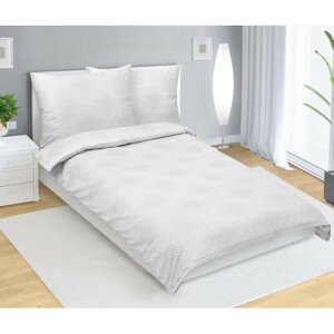 Bellatex Saténová posteľná bielizeň Linie biela ,140 x 220 cm, 70 x 90 cm, 140 x 220 cm, 70 x 90 cm