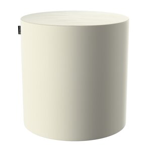 Dekoria Taburetka valec, tvrdá, OffWhite, ø40 cm x 40 cm, Velvet, 704-10