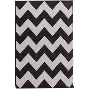 Dekoria Koberec Modern Chevron black/wool 120 x 170 cm, 120x170cm
