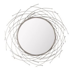 Dekoria Zrkadlo Rays silver  103cm, 103x103x4,5cm