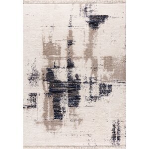 Dekoria Koberec Boho krémová/modrá 200x290cm, 200 x 290cm