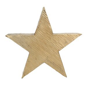 Dekoria Dekorácia Gold Star 32cm, 34 x 8 x 32 cm